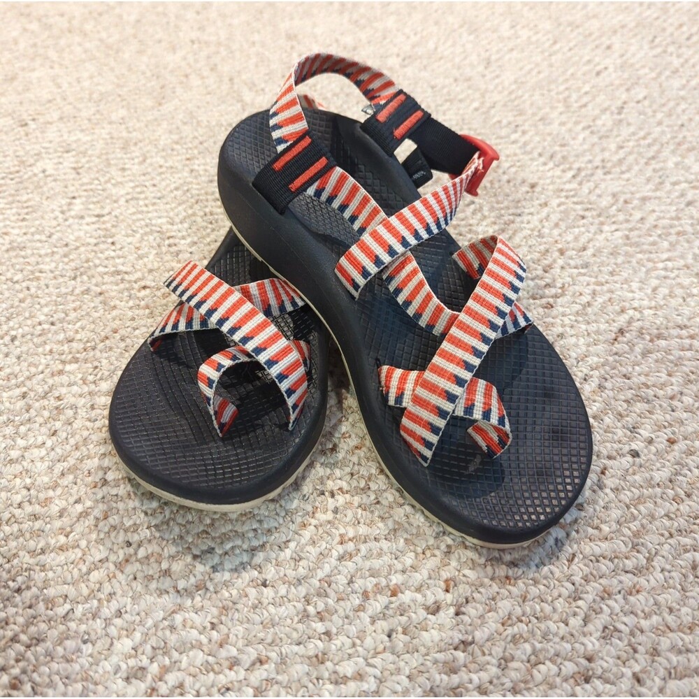 Chaco Z/Cloud Sandals Womens 10 Taper Grenadine Patriotic USA Red White Blue